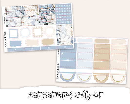 FIRST FROST Planner Sticker Kit (Vertical Weekly)
