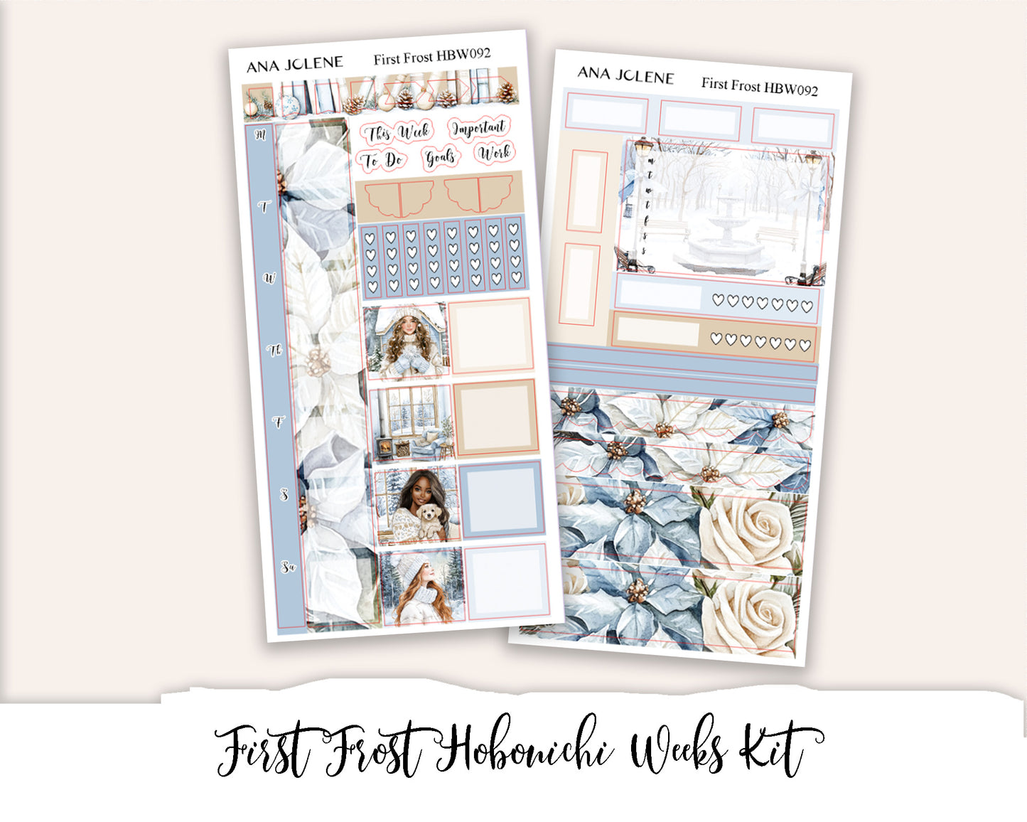 FIRST FROST Hobonichi Weeks Planner Sticker Kit