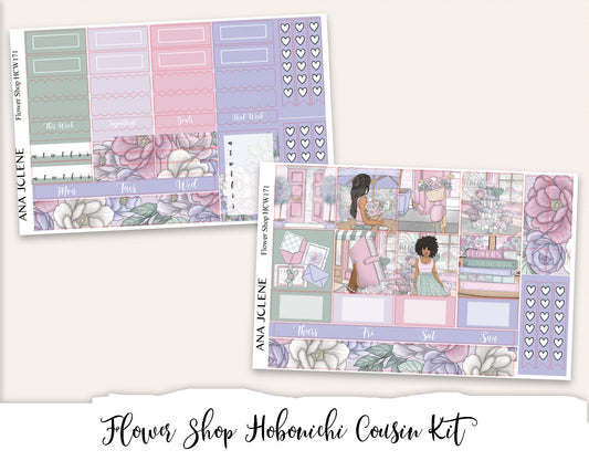 FLOWER SHOP  Hobonichi Cousin Weekly Planner Sticker Kit