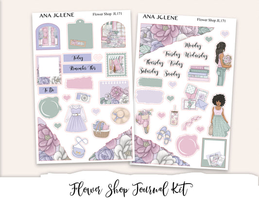FLOWER SHOP Mini Journal Sticker Kit