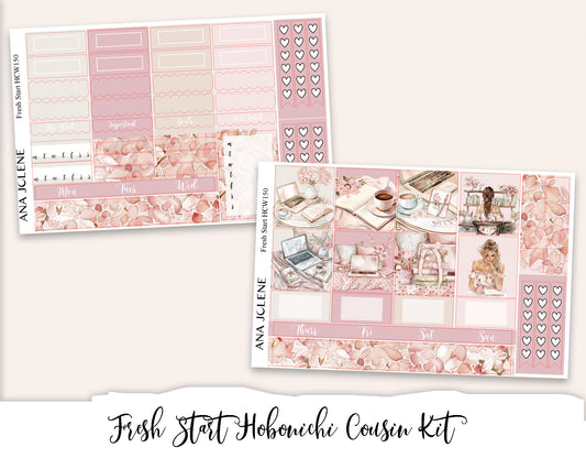 FRESH START Hobonichi Cousin Weekly Planner Sticker Kit