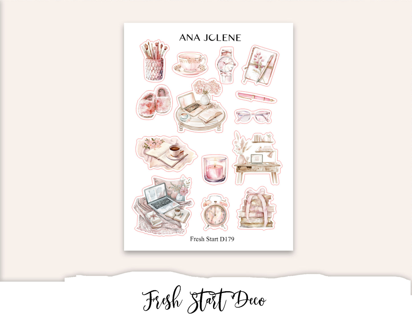 FRESH START Mini Journal Sticker Kit