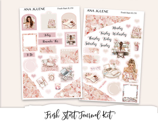 FRESH START Mini Journal Sticker Kit