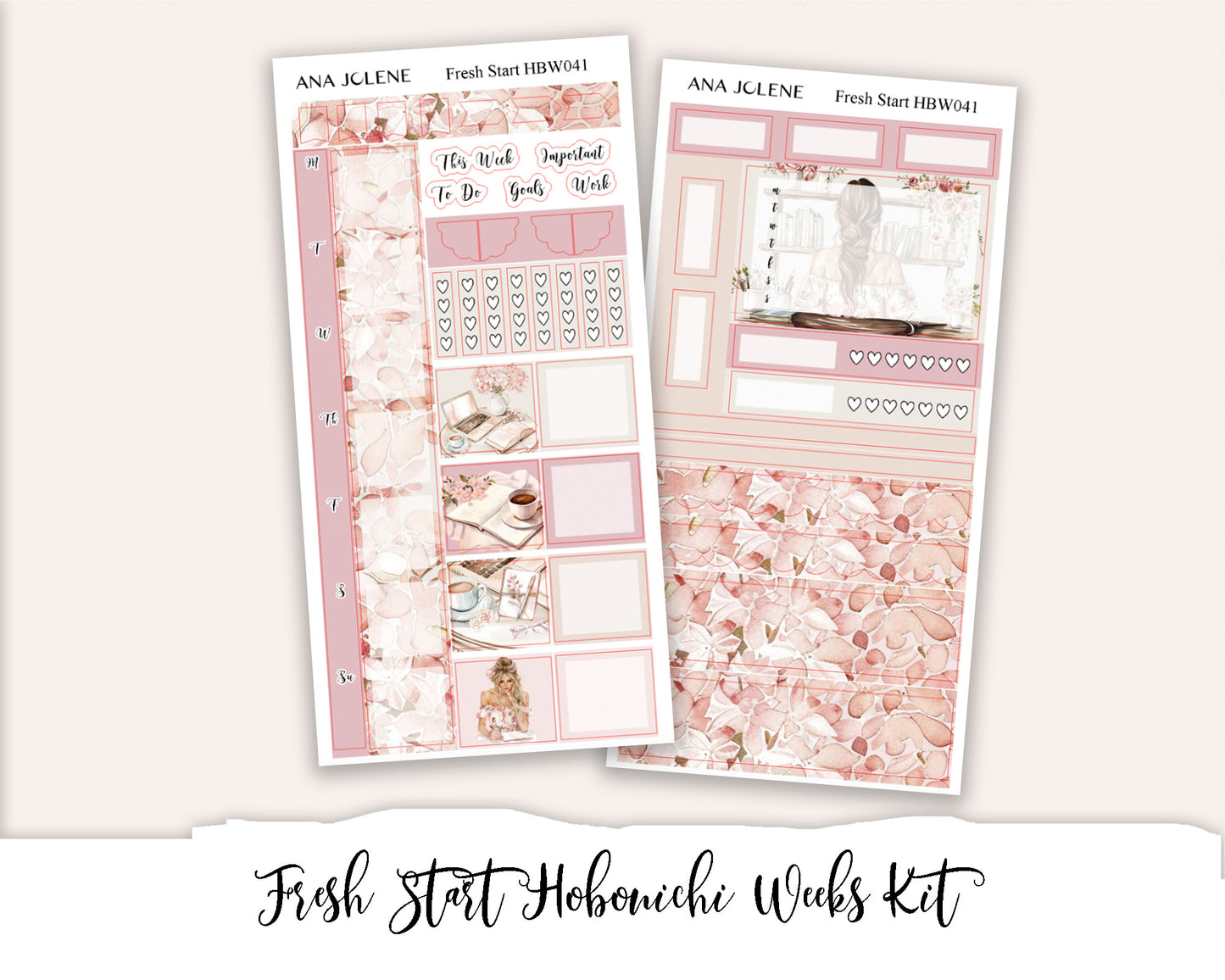 FRESH START Hobonichi Weeks Planner Sticker Kit