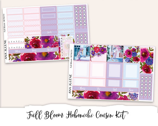 FULL BLOOM Hobonichi Cousin Weekly Planner Sticker Kit