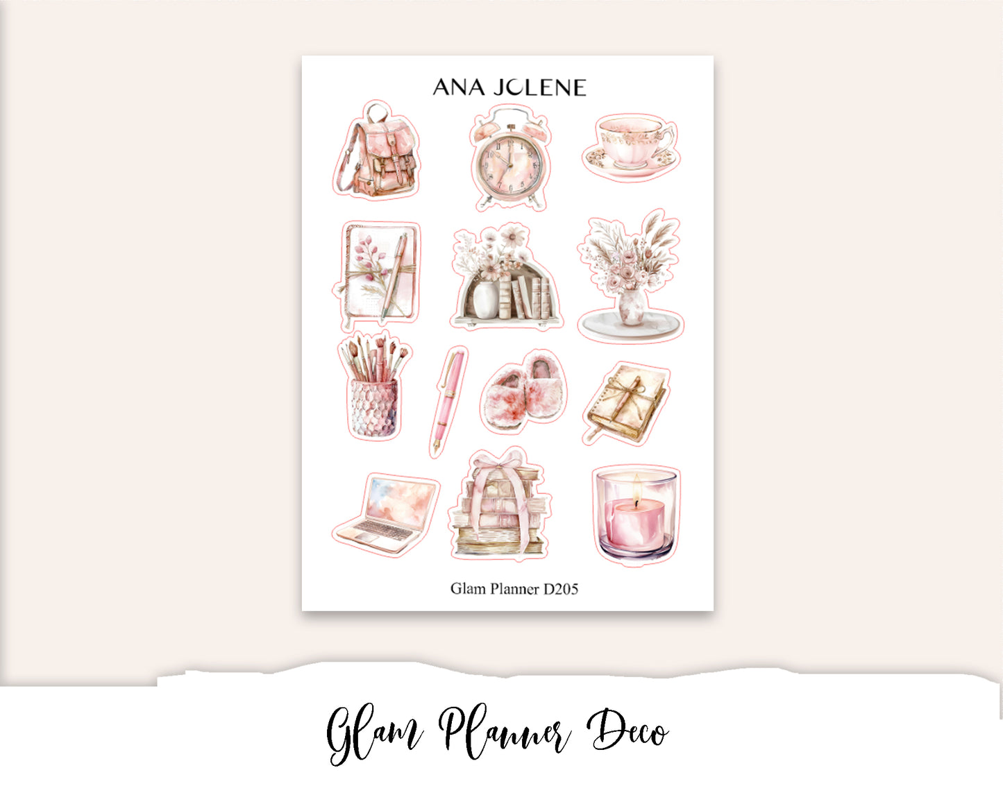 GLAM PLANNER Decorative Planner Sticker Kit