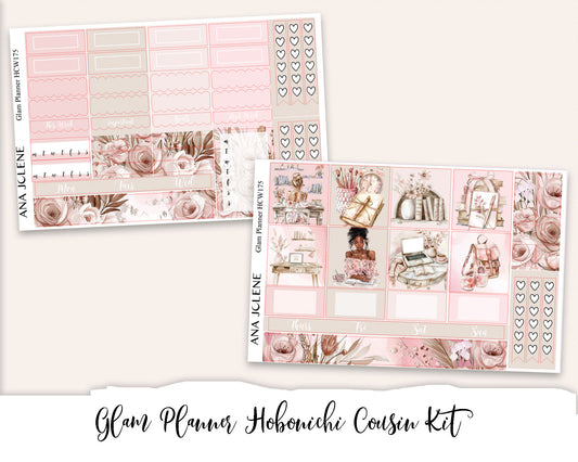 GLAM PLANNER Hobonichi Cousin Weekly Planner Sticker Kit