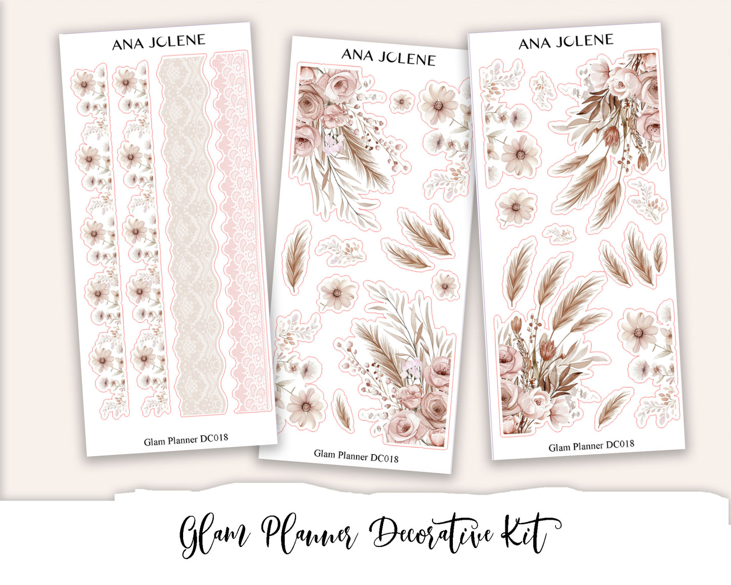 GLAM PLANNER Decorative Planner Sticker Kit
