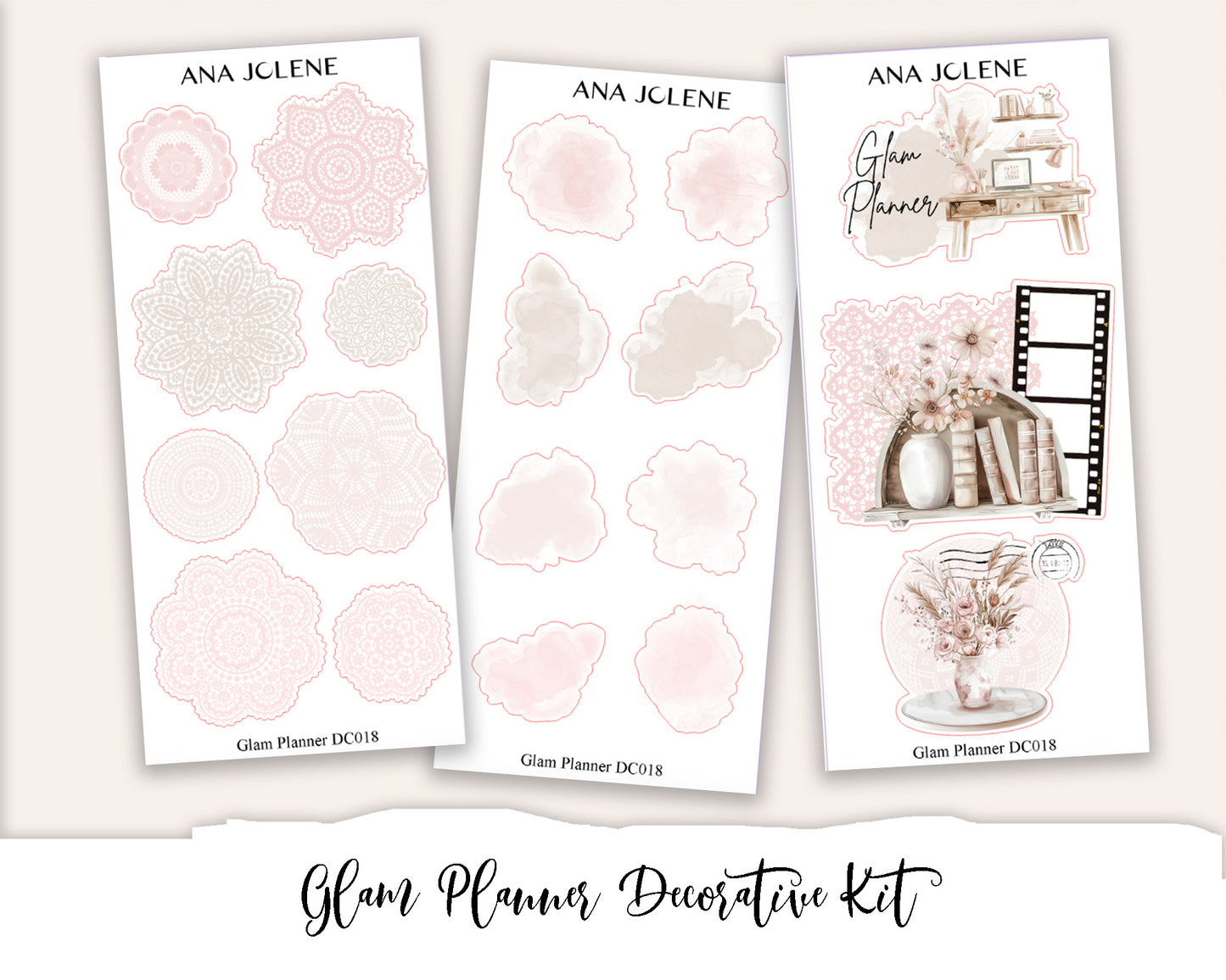 GLAM PLANNER Decorative Planner Sticker Kit