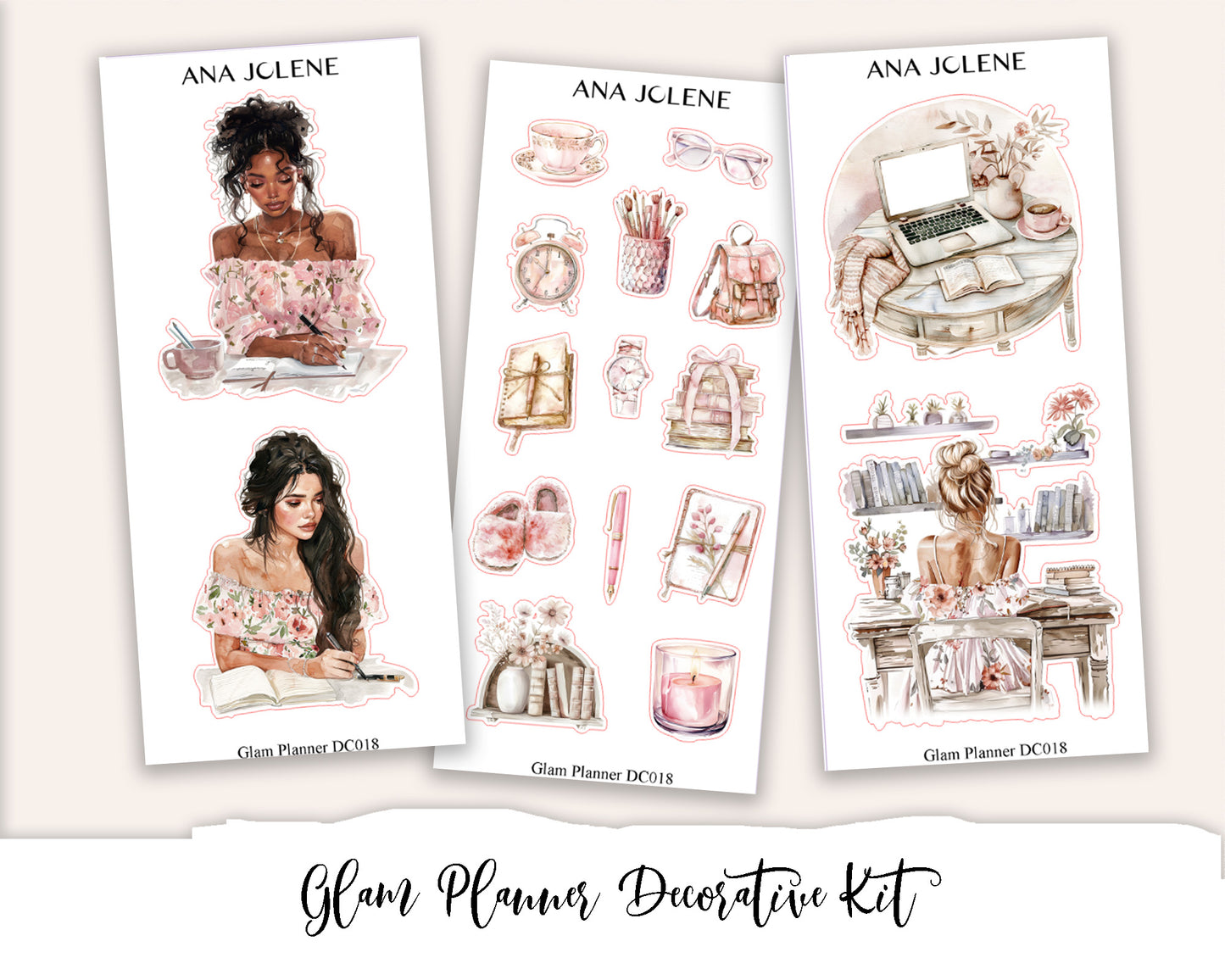 GLAM PLANNER Decorative Planner Sticker Kit