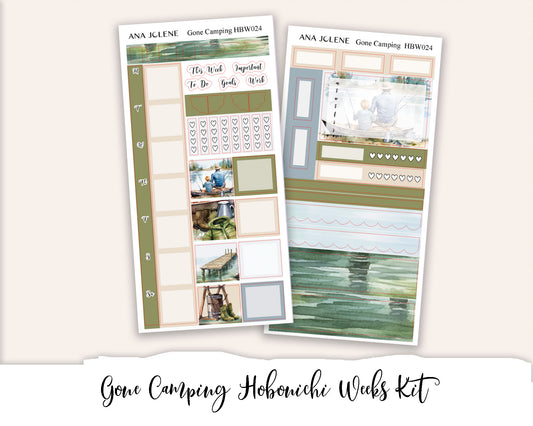 GONE CAMPING Hobonichi Weeks Planner Sticker Kit