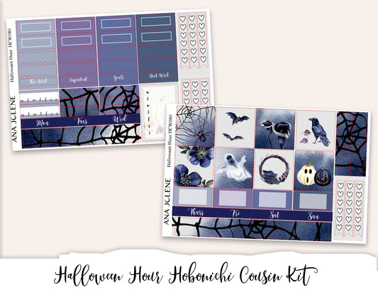 HALLOWEEN HOUR Hobonichi Cousin Weekly Planner Sticker Kit