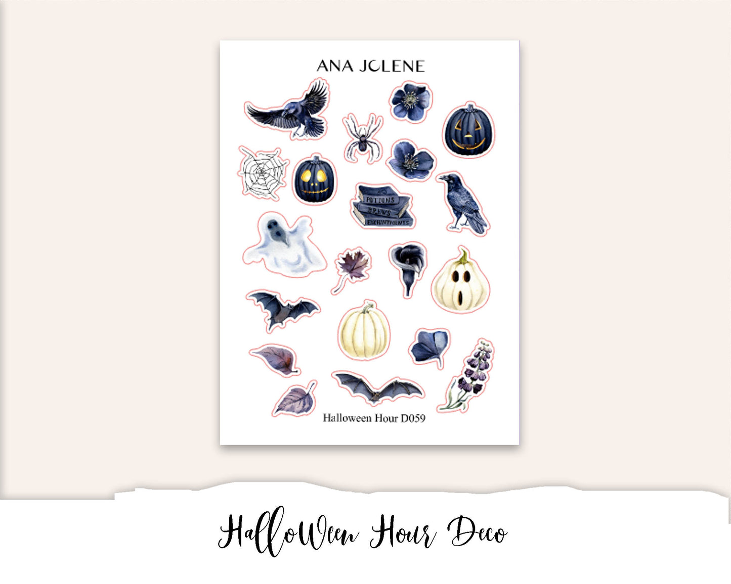 HALLOWEEN HOUR Mini Journal Sticker Kit