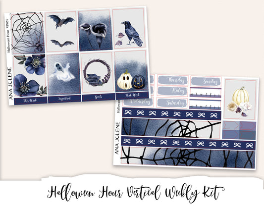 HALLOWEEN HOUR Planner Sticker Kit (Vertical Weekly)