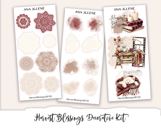 HARVEST BLESSINGS Decorative Planner Sticker Kit