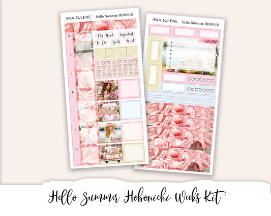 HELLO SUMMER Hobonichi Weeks Planner Sticker Kit