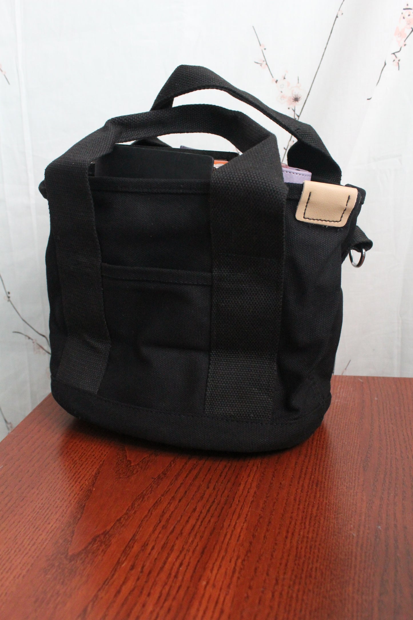 Black Canvas Journaling/Planner Tote Bag