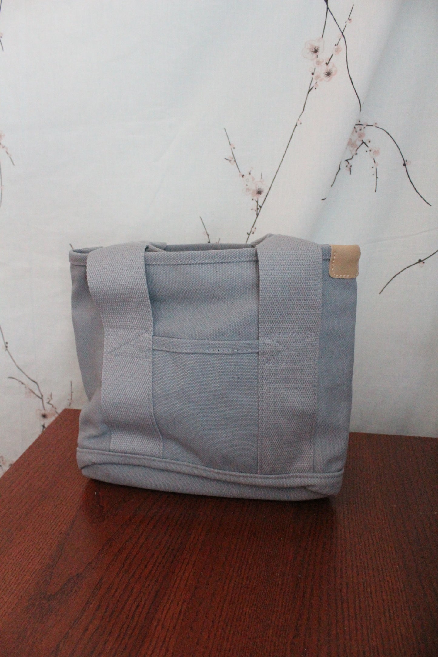 Light Gray Canvas Journaling/Planner Tote Bag