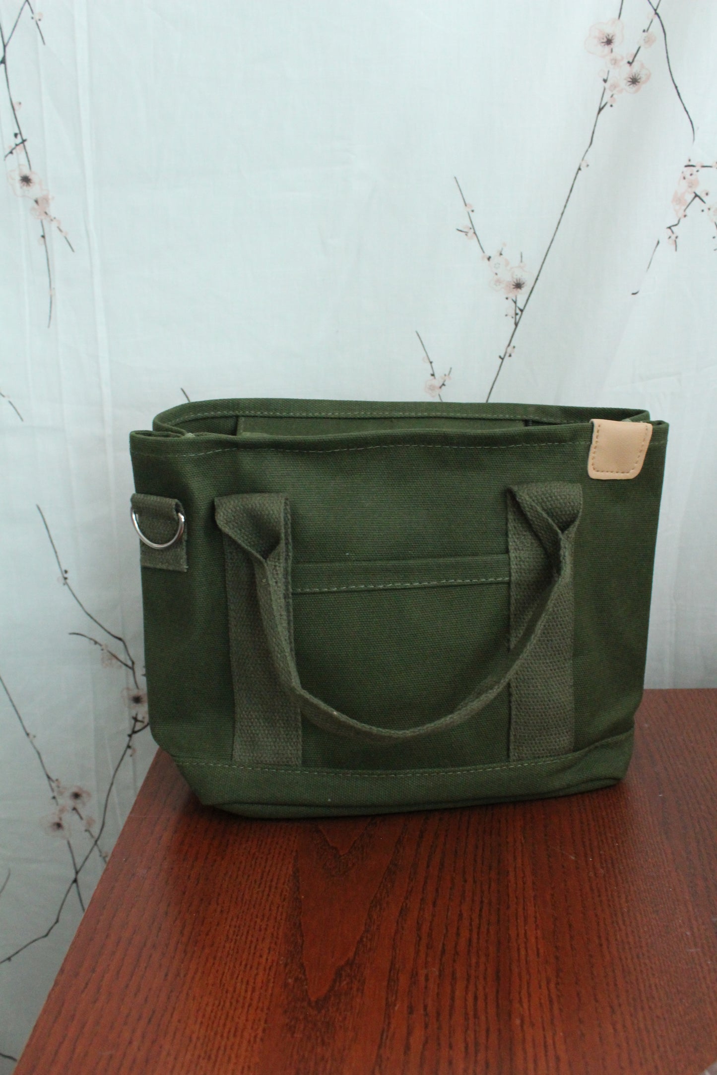 Olive Green Canvas Journaling/Planner Tote Bag