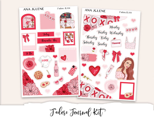 J'ADORE Mini Journal Sticker Kit