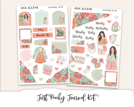 JUST PEACHY Mini Journal Sticker Kit