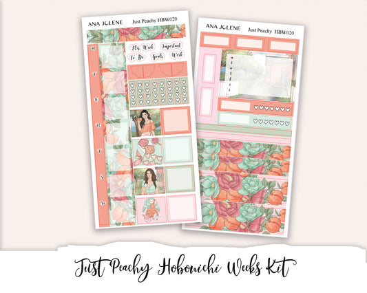JUST PEACHY Hobonichi Weeks Planner Sticker Kit