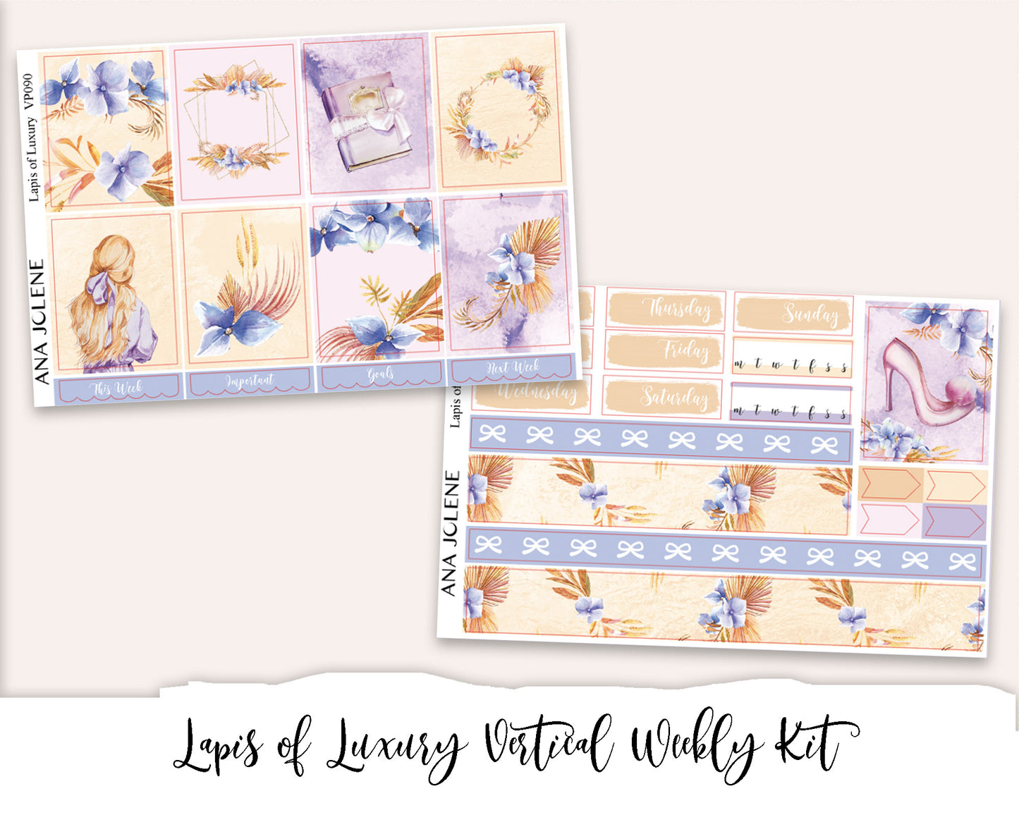 Vertical Weekly Planner Kit Bundle 6