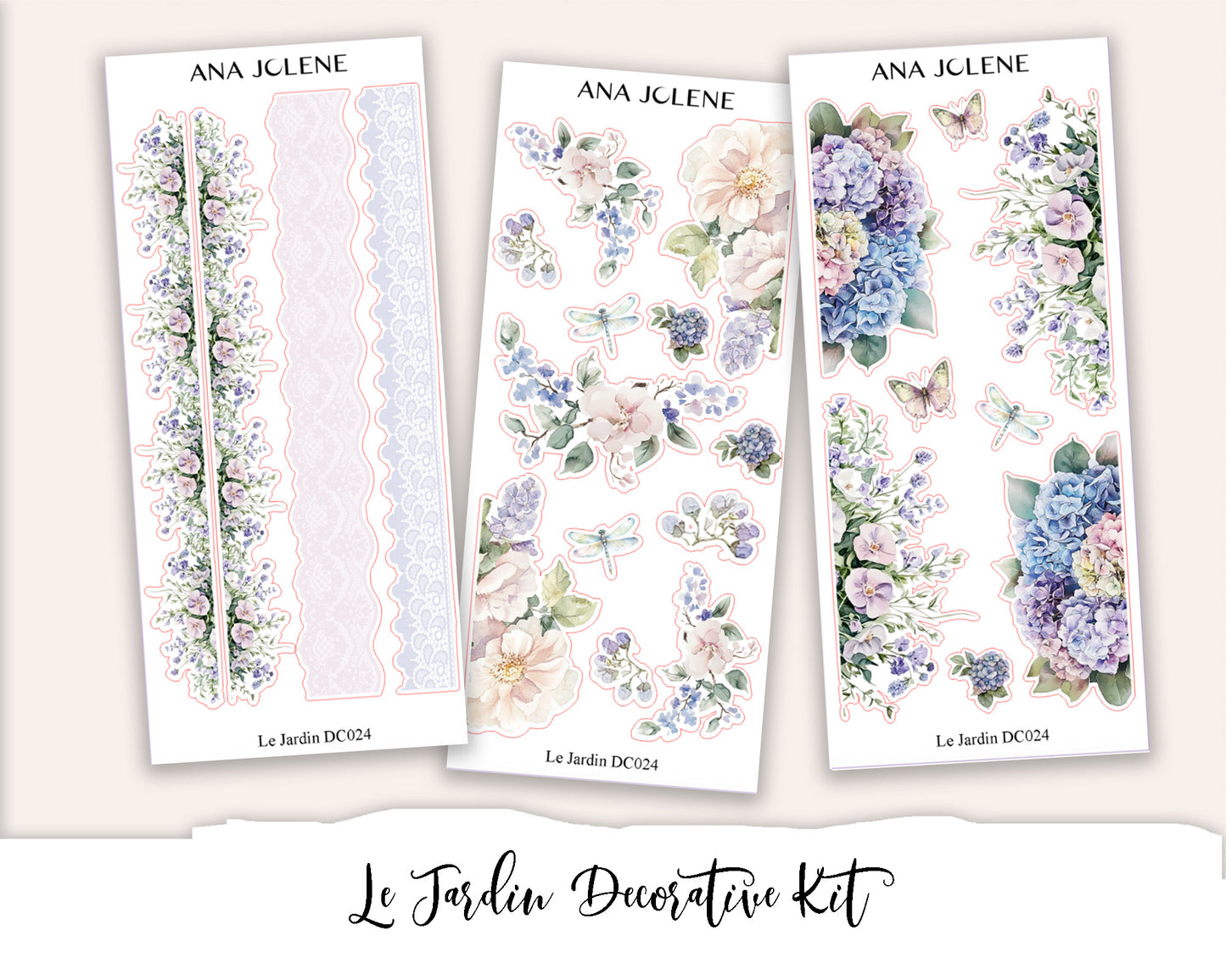 LE JARDIN Decorative Planner Sticker Kit