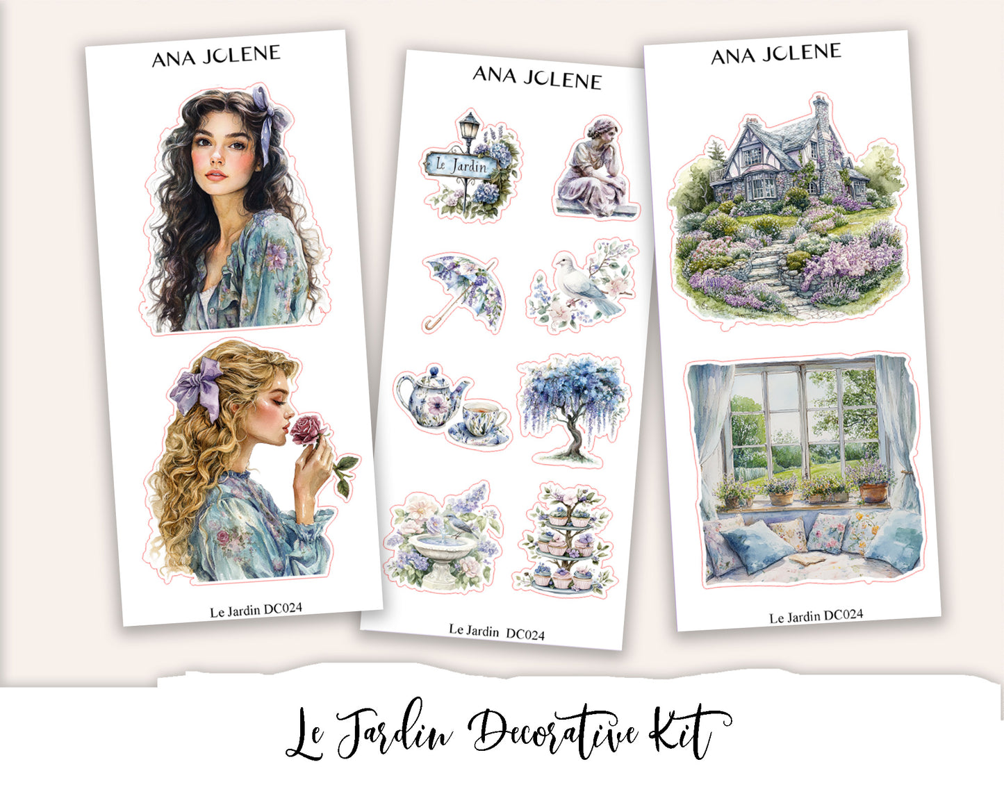 LE JARDIN Decorative Planner Sticker Kit