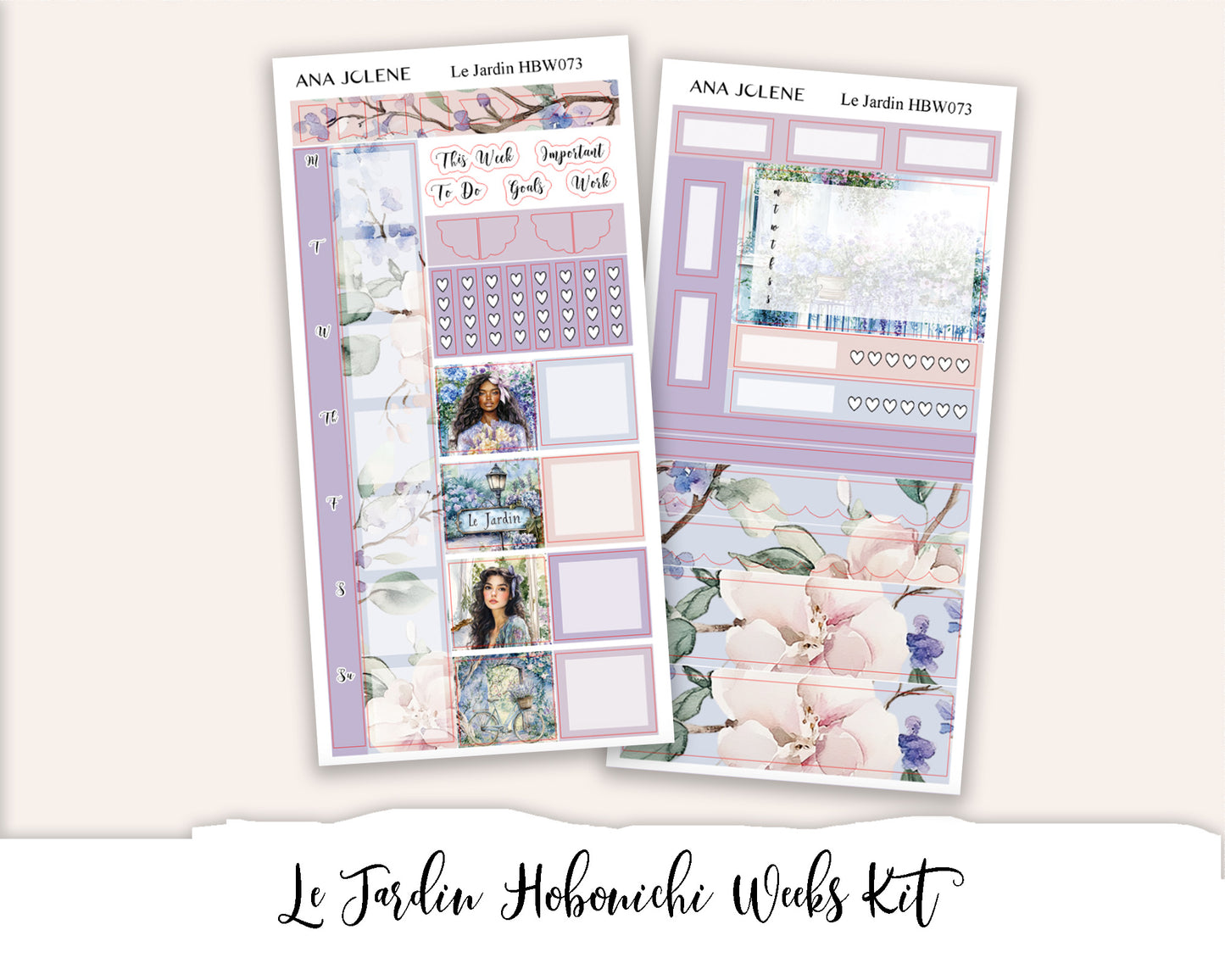 LE JARDIN Hobonichi Weeks Planner Sticker Kit