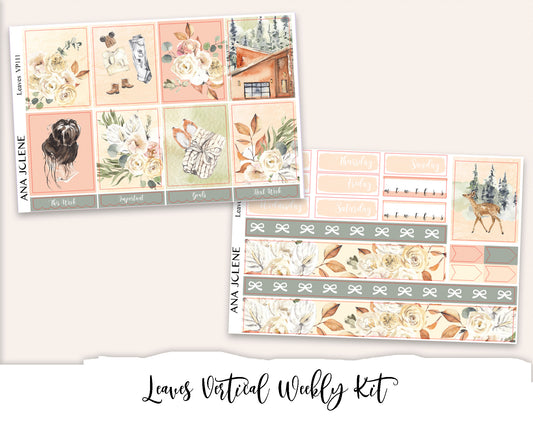 LEAVES Planner Sticker Kit (Vertical Weekly)