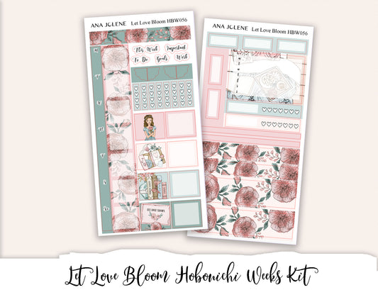 LET LOVE BLOOM Hobonichi Weeks Planner Sticker Kit