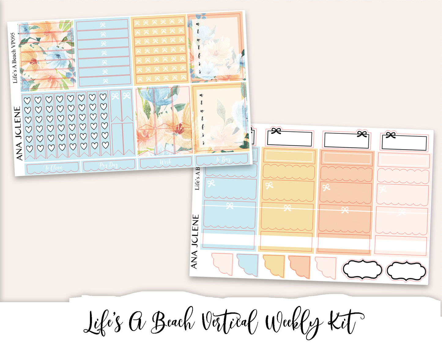 Vertical Weekly Planner Kit Bundle 7