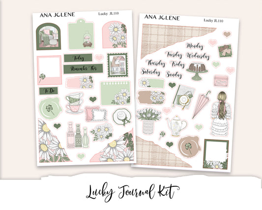 LUCKY Mini Journal Sticker Kit
