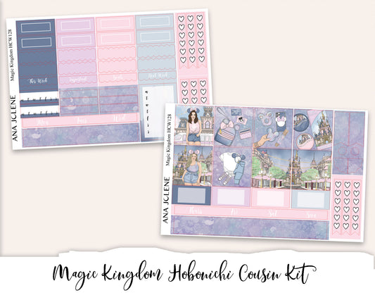MAGIC KINGDOM Hobonichi Cousin Weekly Planner Sticker Kit