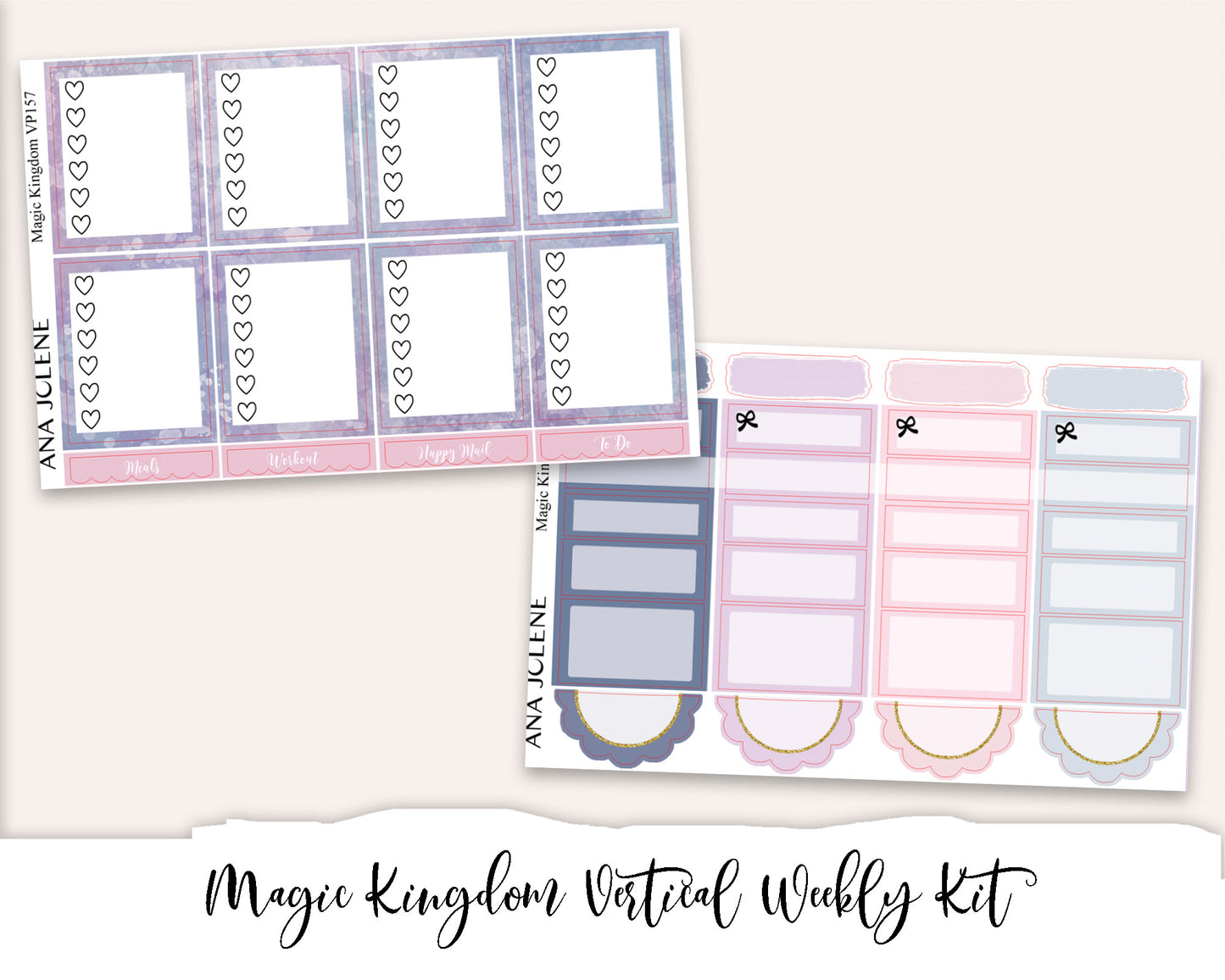 MAGIC KINGDOM Planner Sticker Kit (Vertical Weekly)