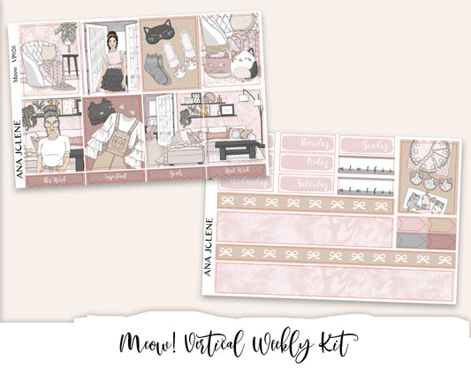MEOW! Planner Sticker Kit (Vertical Weekly)
