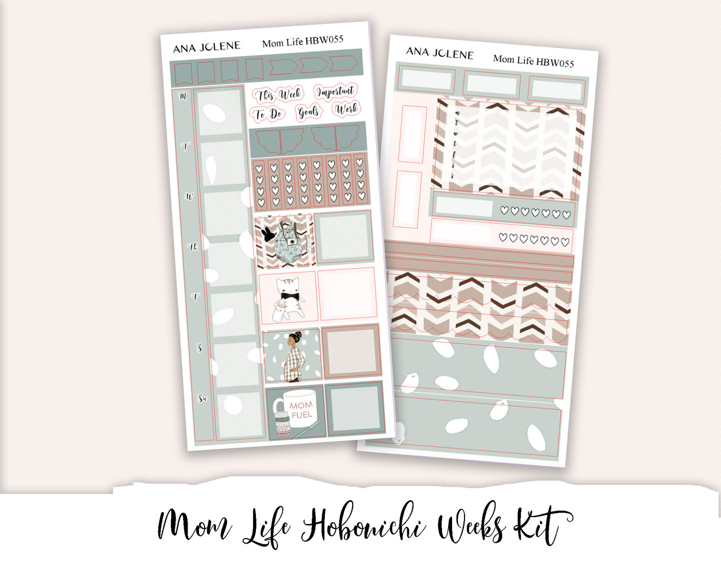MOM LIFE Hobonichi Weeks Planner Sticker Kit
