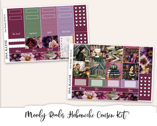 MOODY READER Hobonichi Cousin Weekly Planner Sticker Kit