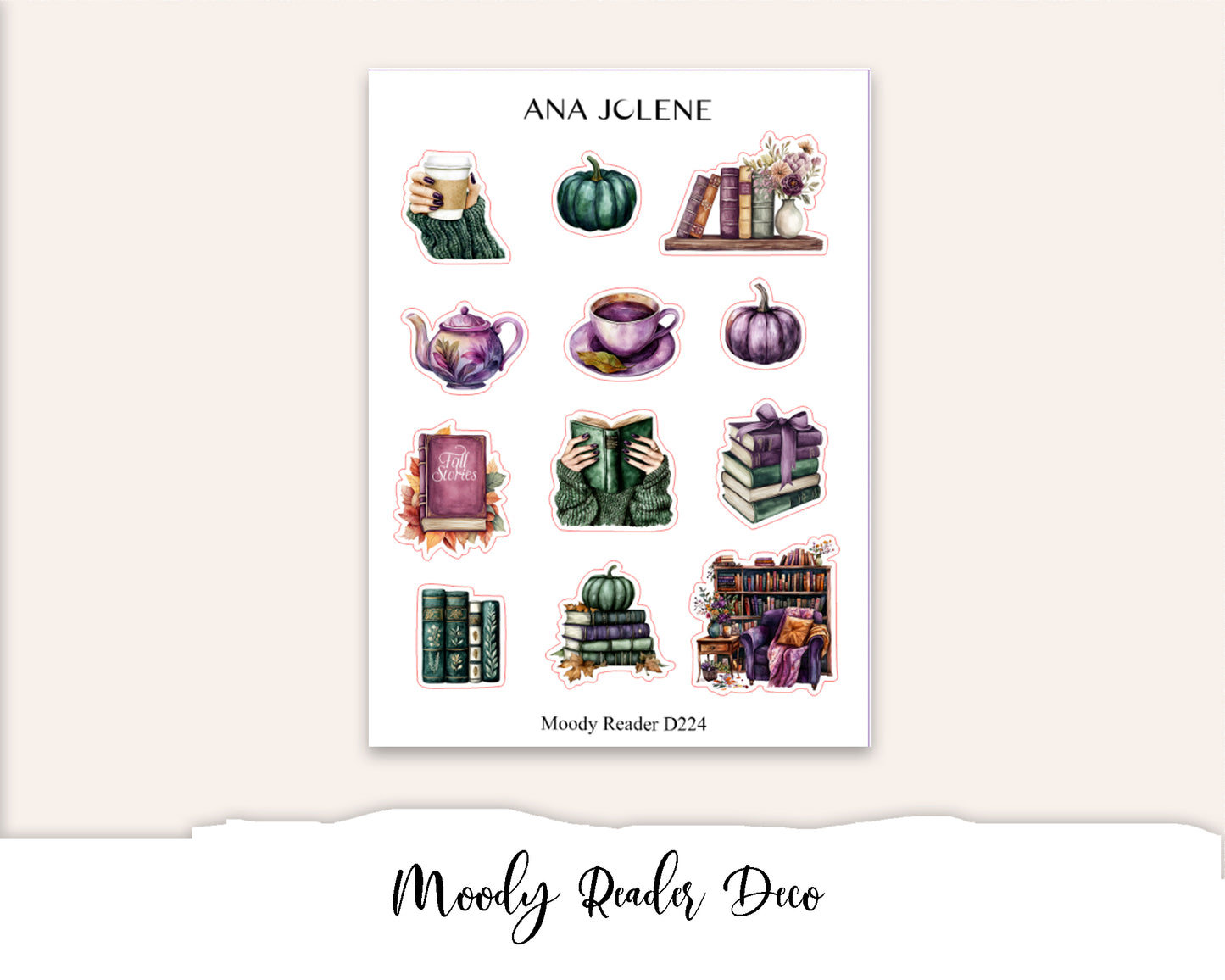 MOODY READER Decorative Planner Sticker Kit