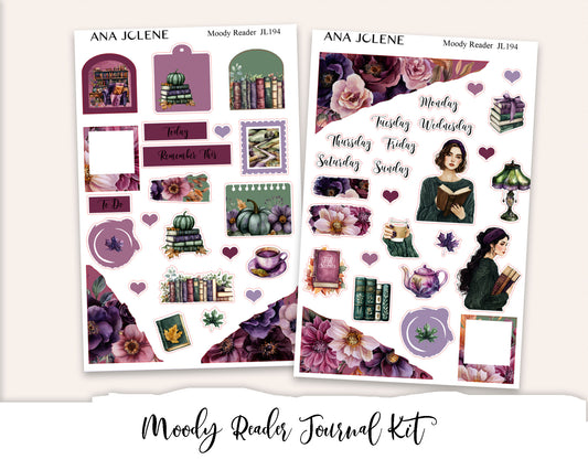 MOODY  READER  Mini Journal Sticker Kit
