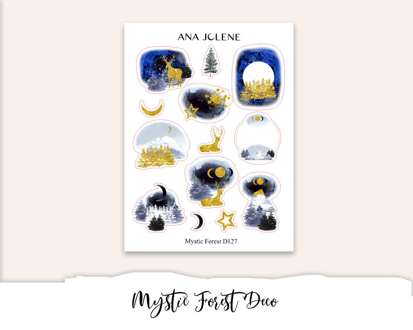 MYSTIC FOREST Planner Sticker Kit (Vertical Weekly)