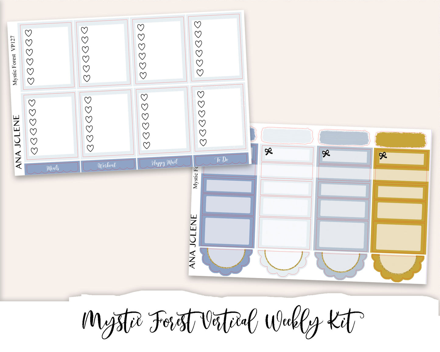 MYSTIC FOREST Planner Sticker Kit (Vertical Weekly)