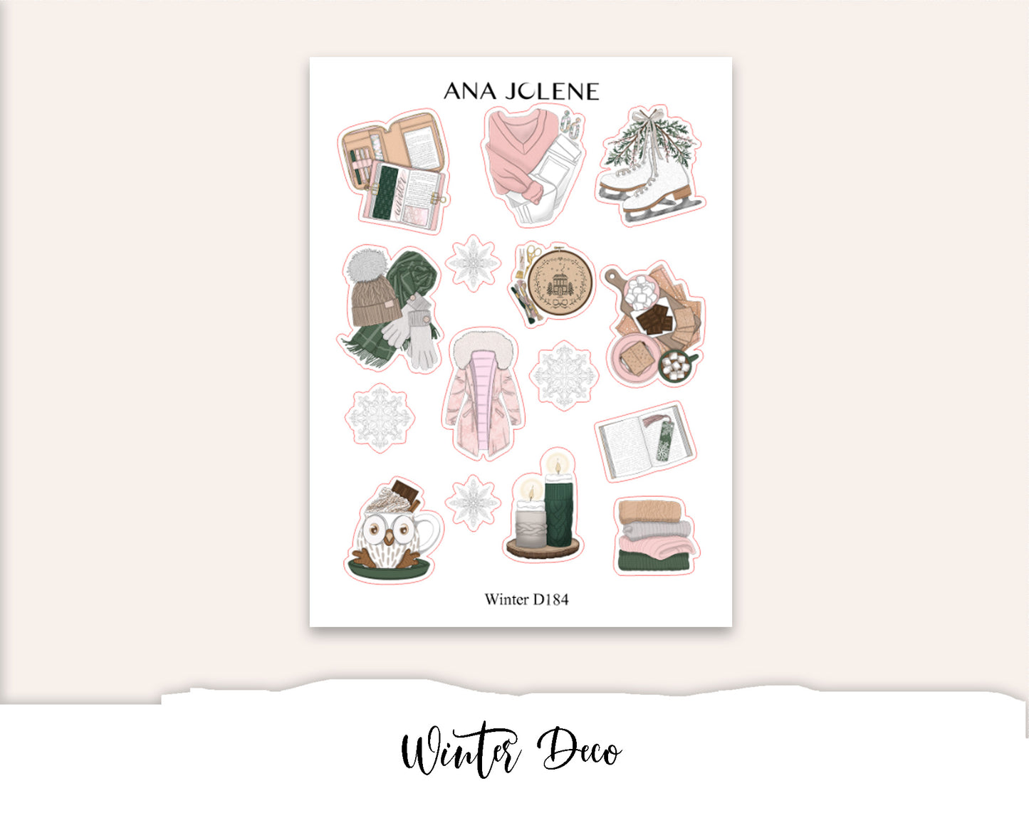 WINTER Planner Sticker Kit (Vertical Weekly)
