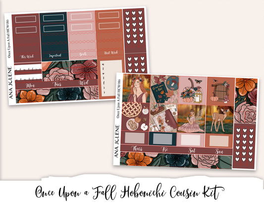 ONCE UPON A FALL Hobonichi Cousin Weekly Planner Sticker Kit