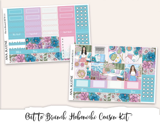 OUT TO BRUNCH Hobonichi Cousin Weekly Planner Sticker Kit
