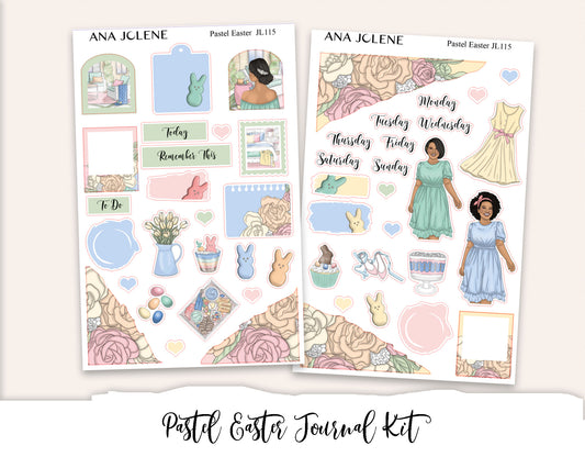 PASTEL EASTER Mini Journal Sticker Kit