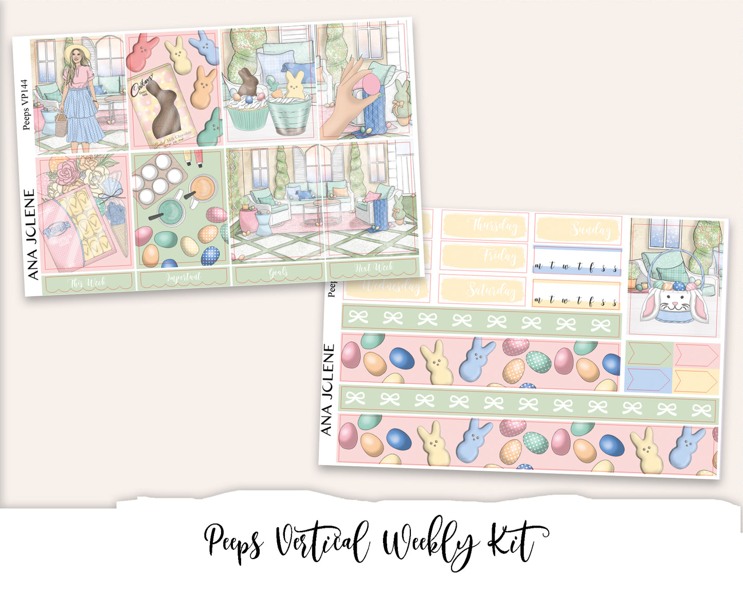 PEEPS Planner Sticker Kit (Vertical Weekly)