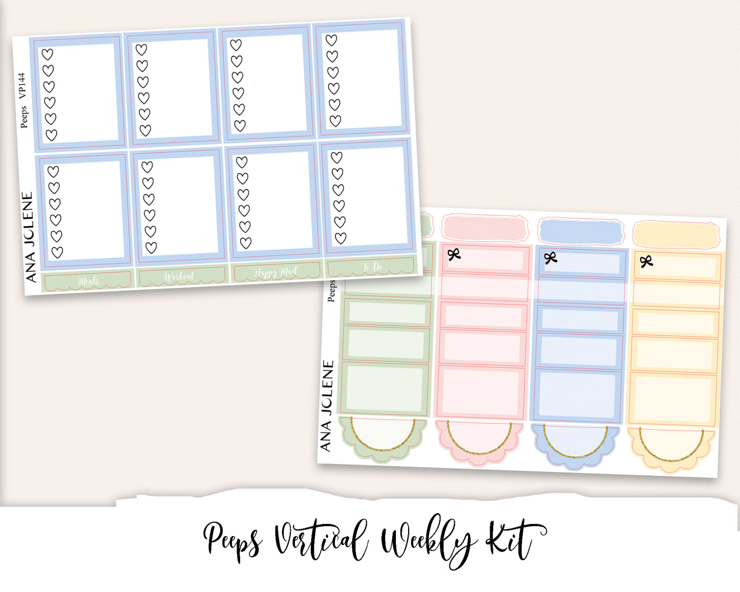 PEEPS Planner Sticker Kit (Vertical Weekly)