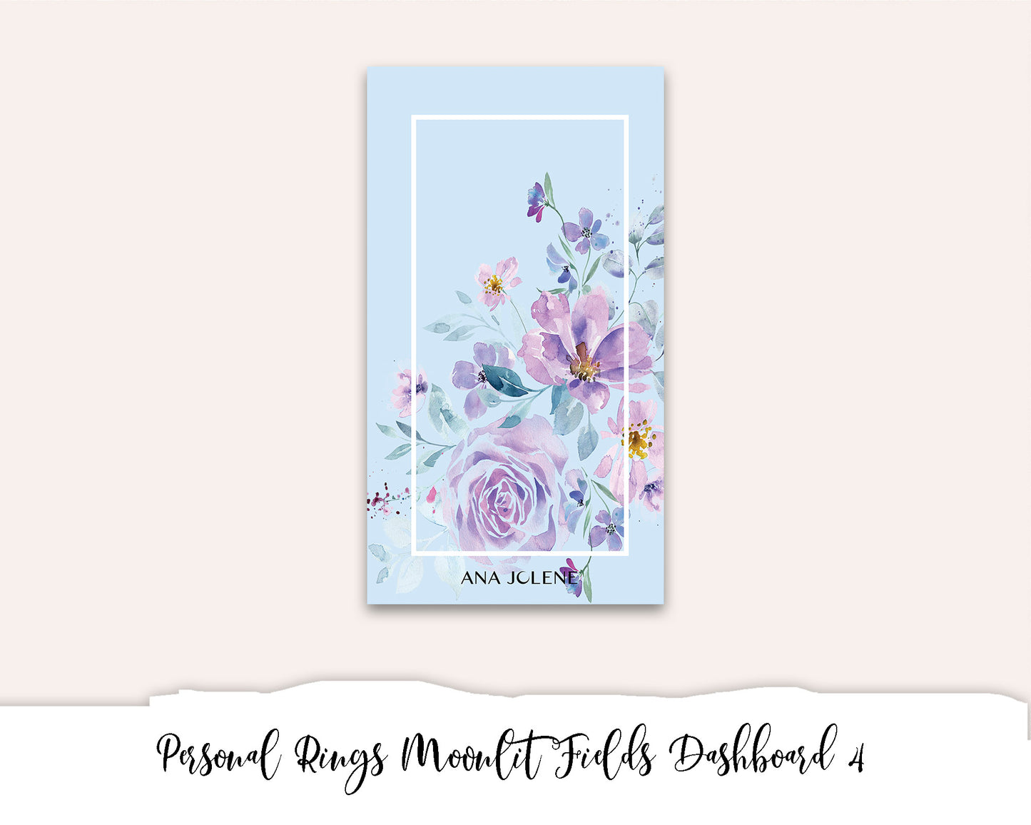 Personal Rings Moonlit Fields Dashboard 4 Printable